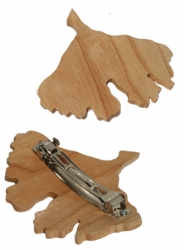 Haarspange Ginkgoblatt aus Esche