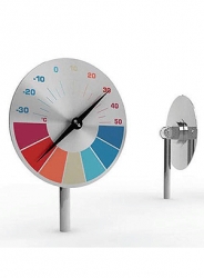 Gartenthermometer D=15cm disc speed Edelstahl odin GmbH