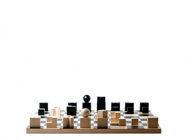 Schachbrett und Schachfiguren Bauhaus Sonderpreis Set