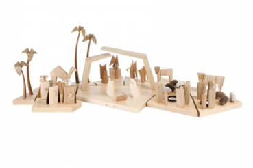 Preview: Hirtengruppe groß am Feuer Platte 2