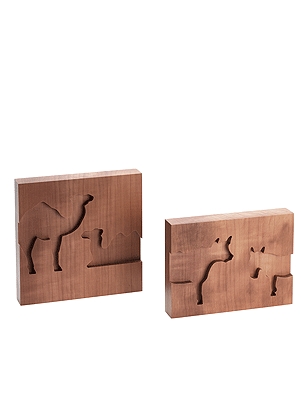 Reliefs Ochs, Esel und Kamele