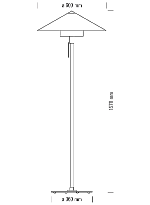 Stehleuchte WST L 30 Design Wilhelm Wagenfeld